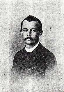 Old photograph of mustachioed young man