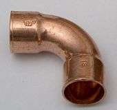 Large copper elbow