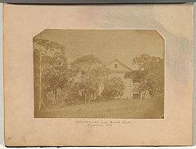Early photo of Woodlands house circa 1858, possibly the earliest known photograph of Kirribilli