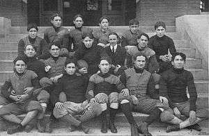 Black & white image illustrating the 1903 Alabama Polytechnic Institute, now Auburn University, varsity football team.