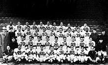 Official portrait of the 1948 Cleveland Browns team