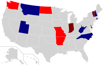1980 Gubernatorial election results map