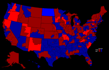 1980 House election results map