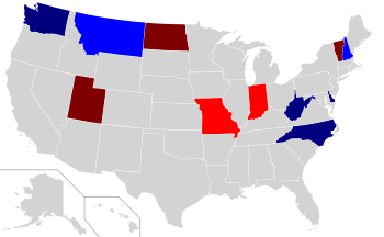 2004 Gubernatorial election results map