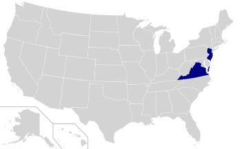 2005 Gubernatorial election results map