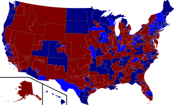 2006 House election results map