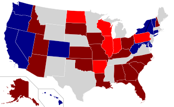 2010 Senate election results map