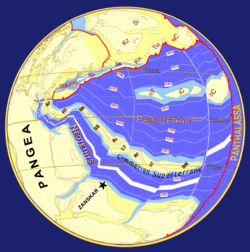 Paleo-Tethys Ocean 249 Ma