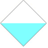 A two toned diamond recognition symbol