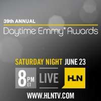Promotional poster of the 39th Daytime Emmy Awards in black and yellow.