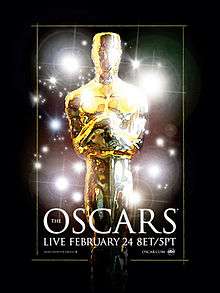 Poster promoting the 80th Academy Awards in 2008.