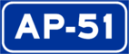 Autopista AP-51 shield}}