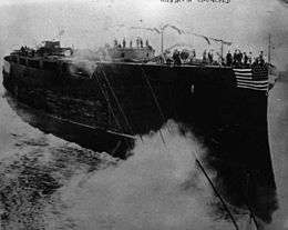 The launching of the battleship Rivadavia, which is lacking many of its main armaments and is just a basic hull