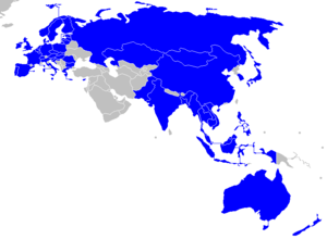 Partners of ASEM in blue
