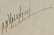signature reading "A R Valentien"