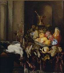 Pronkstilleven with game and fruit Ger Eenens Collection The Netherlands