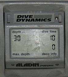 Close-up of the LCD display of an Aladin Pro