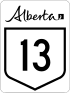 Alberta Highway 13 shield