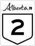 Alberta Highway 2 shield