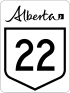 Alberta Highway 22 shield