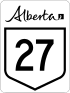 Alberta Highway 27 shield
