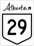 Alberta Highway 29 shield