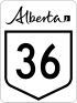 Alberta Highway 36 shield