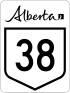 Alberta Highway 38 shield