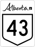 Alberta Highway 43 shield