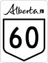 Alberta Highway 60 shield