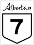 Alberta Highway 7 shield