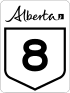 Alberta Highway 8 shield