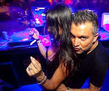 DJ Alex Gaudino with a Girl at Pacha London.