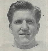 A headshot of Alex Kapter from a 1946 Cleveland Browns game program