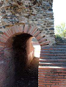 Brick and stone archway