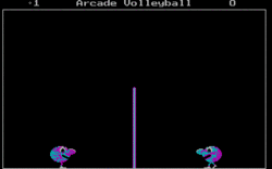 Arcade Volleyball for DOS gameplay animation