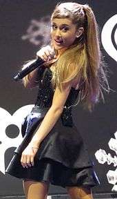 Ariana Grande is performing.