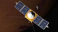 Artist conception of MAVEN spacecraft