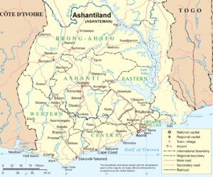 Ashantiand Map