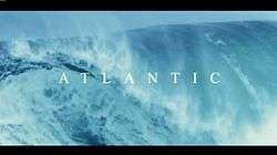 Series title over an ocean waves