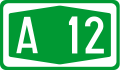 A12 motorway shield
