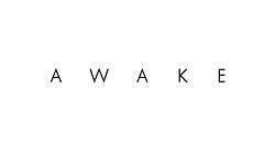 The word AWAKE is colored black, and there is a large white background.