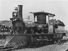 Queensland Rail B12 Steam locomotive No. 14 on the Central Line in 1878.