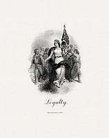 Engraved allegory of loyalty