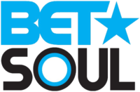 The logo for BET Soul. The letters "B-E-T" appear in a bold blue font, with a star of the same size on the right. Below those letters, black bold capital letters spell out "soul", with the O in "soul" consisting of a small bullseye figure with black on the outer circle, a thin blue circle within it, and a large white circle as the last inner circle.