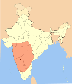 Map of Badami Chalukya empire around 700 AD