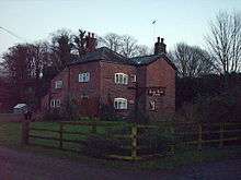 A view of the Bank Hall farm house