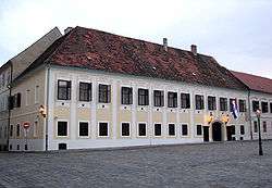 Building with lots of windows in a pre-modern style