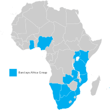 Barclays Africa Group Map
