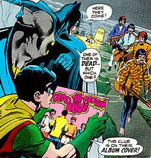The cover of a 1970 Batman comic book parodying the legend